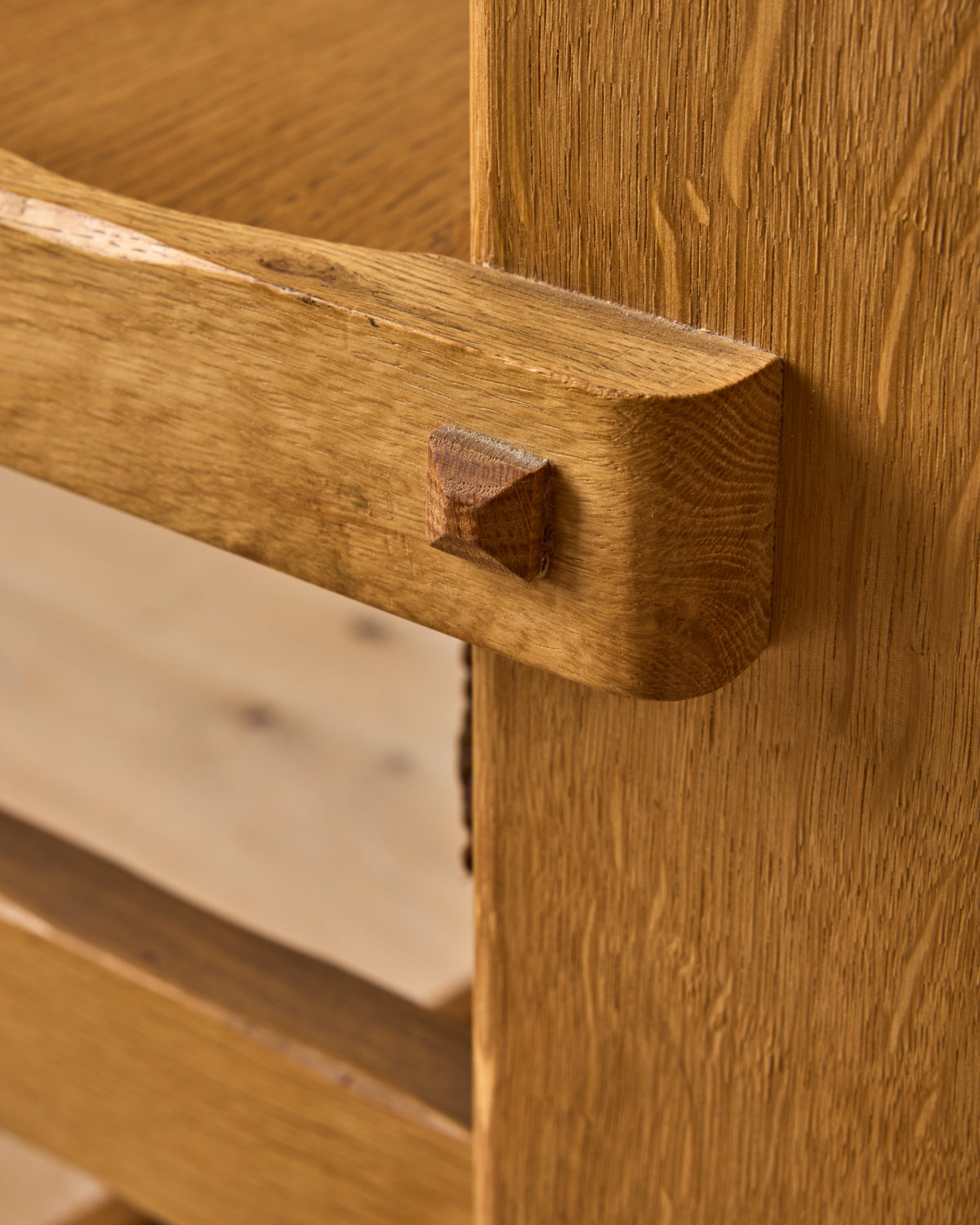 Dutch Oak Brutalist Chair