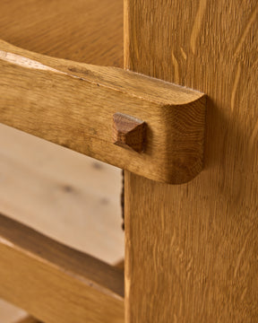 Dutch Oak Brutalist Chair