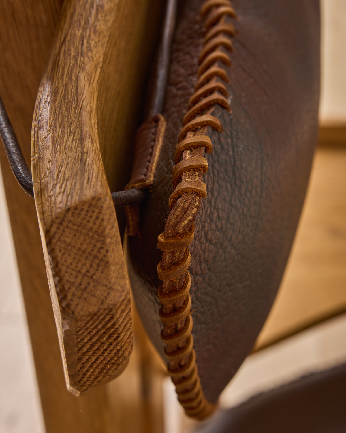 Dutch Oak Brutalist Chair