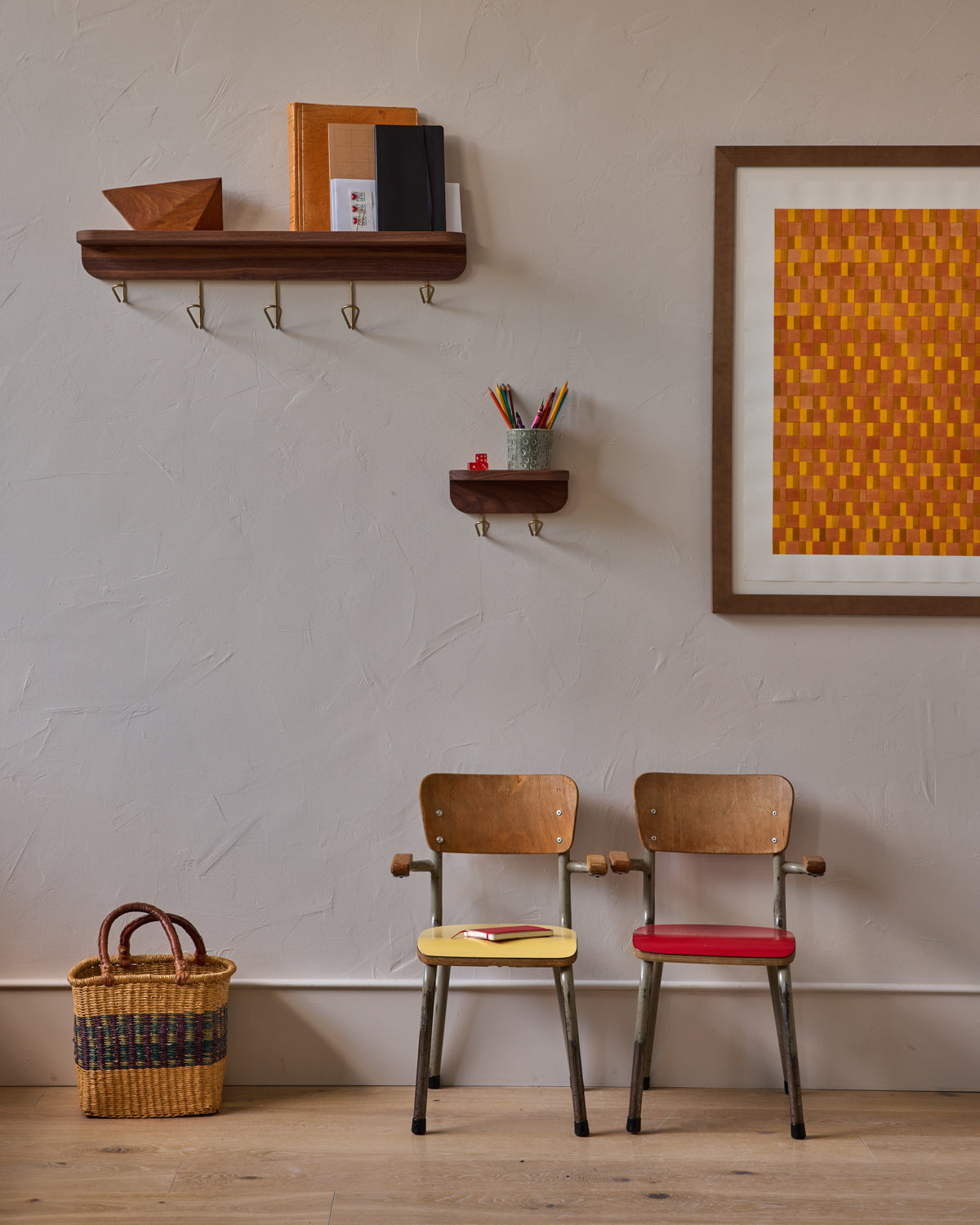 Bennett Wall Rack - Black Walnut