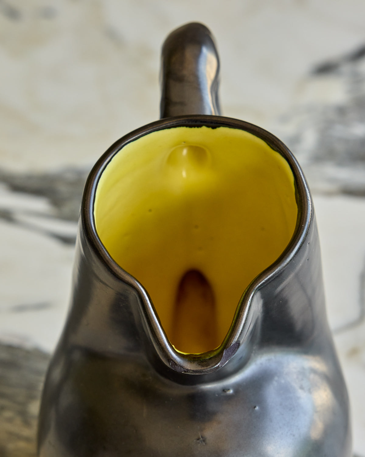 Gunmetal Glazed Pitcher