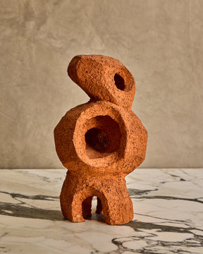 Terracotta Abstract Ceramic Sculpture