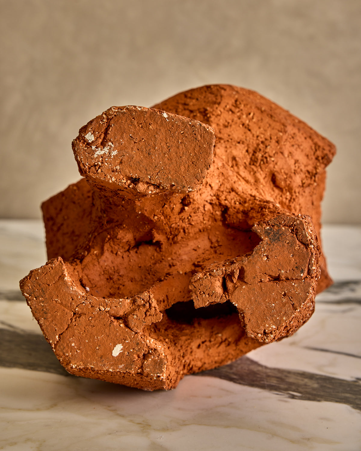 Terracotta Abstract Ceramic Sculpture