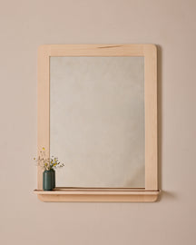 Bennett Mirror with Shelf - Clear Maple