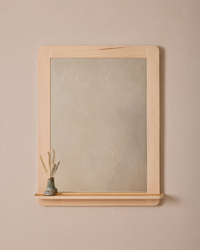 Bennett Mirror with Shelf - Clear Maple