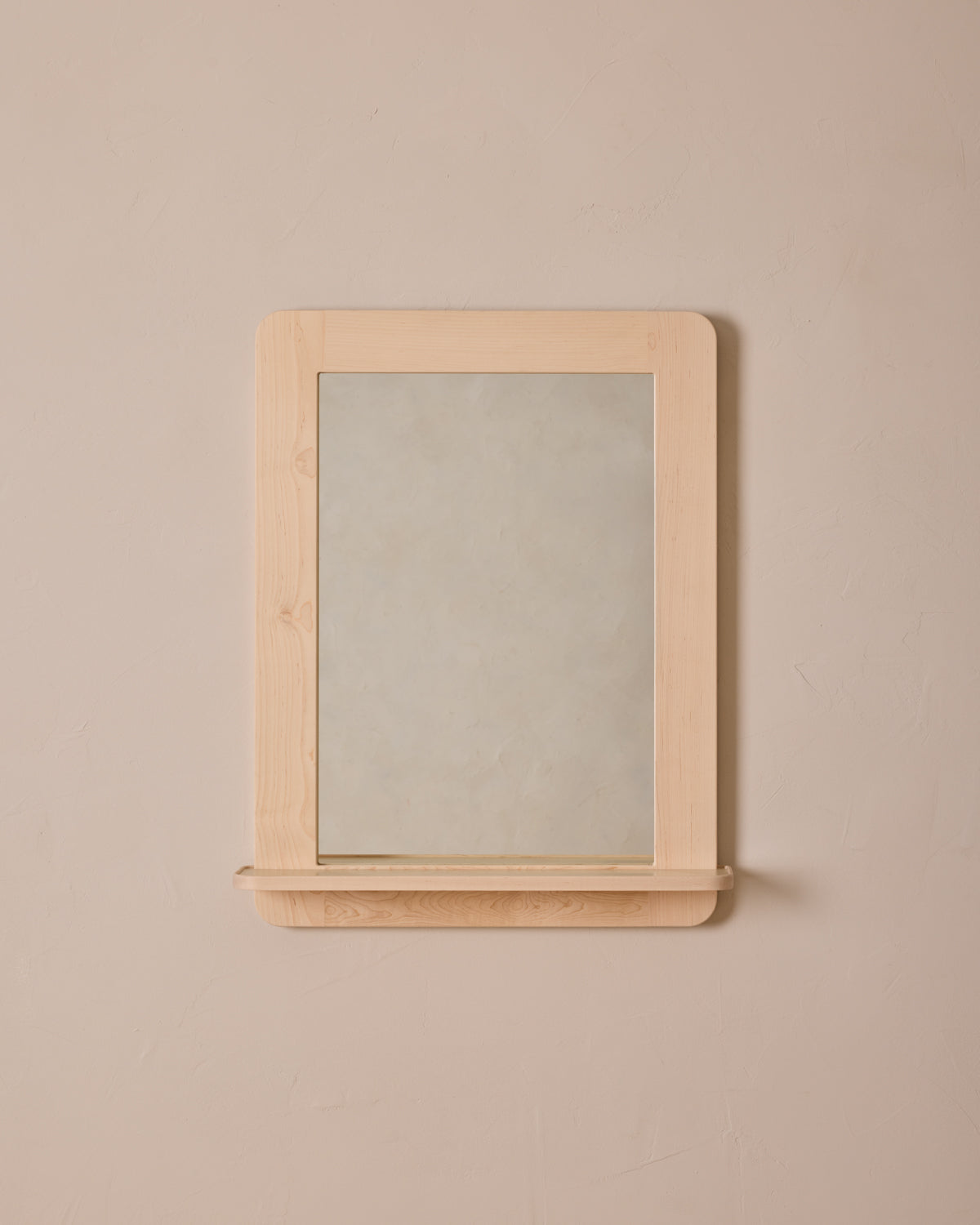 Bennett Mirror with Shelf - Clear Maple