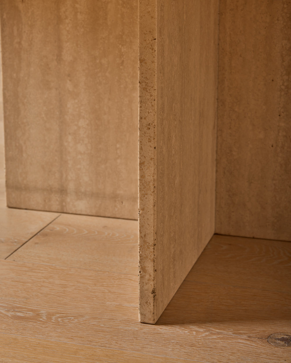 Octagon Travertine Coffee Table