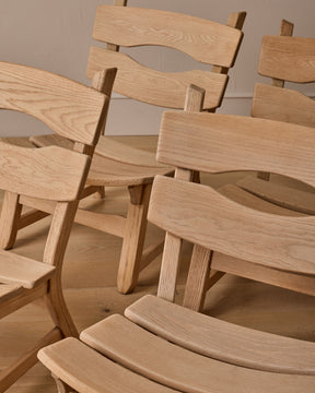 Pair of 1960s Oak Lounge Chairs