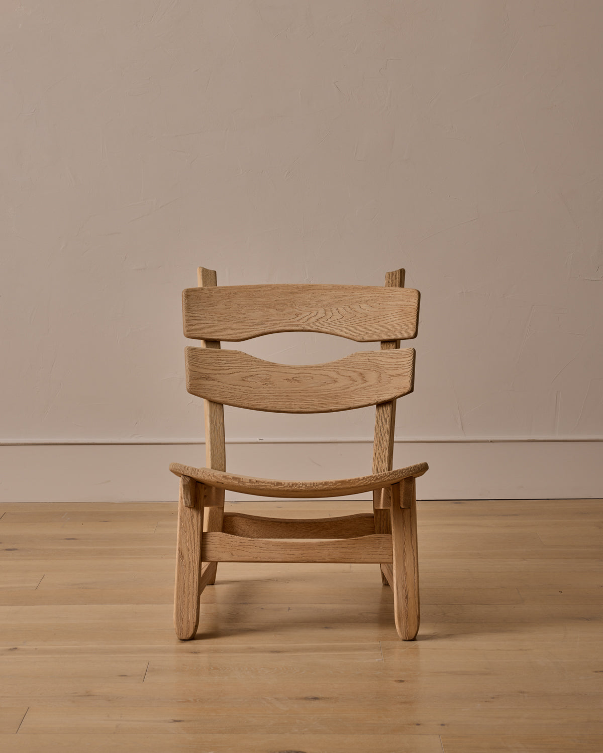 Pair of 1960s Oak Lounge Chairs