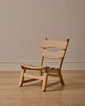 Pair of 1960s Oak Lounge Chairs