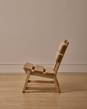 Pair of 1960s Oak Lounge Chairs