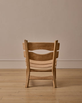 Pair of 1960s Oak Lounge Chairs