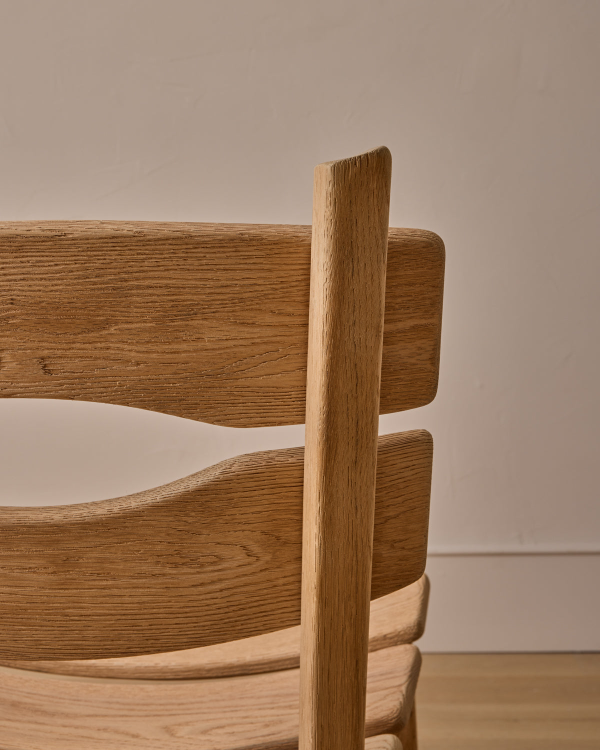 Pair of 1960s Oak Lounge Chairs