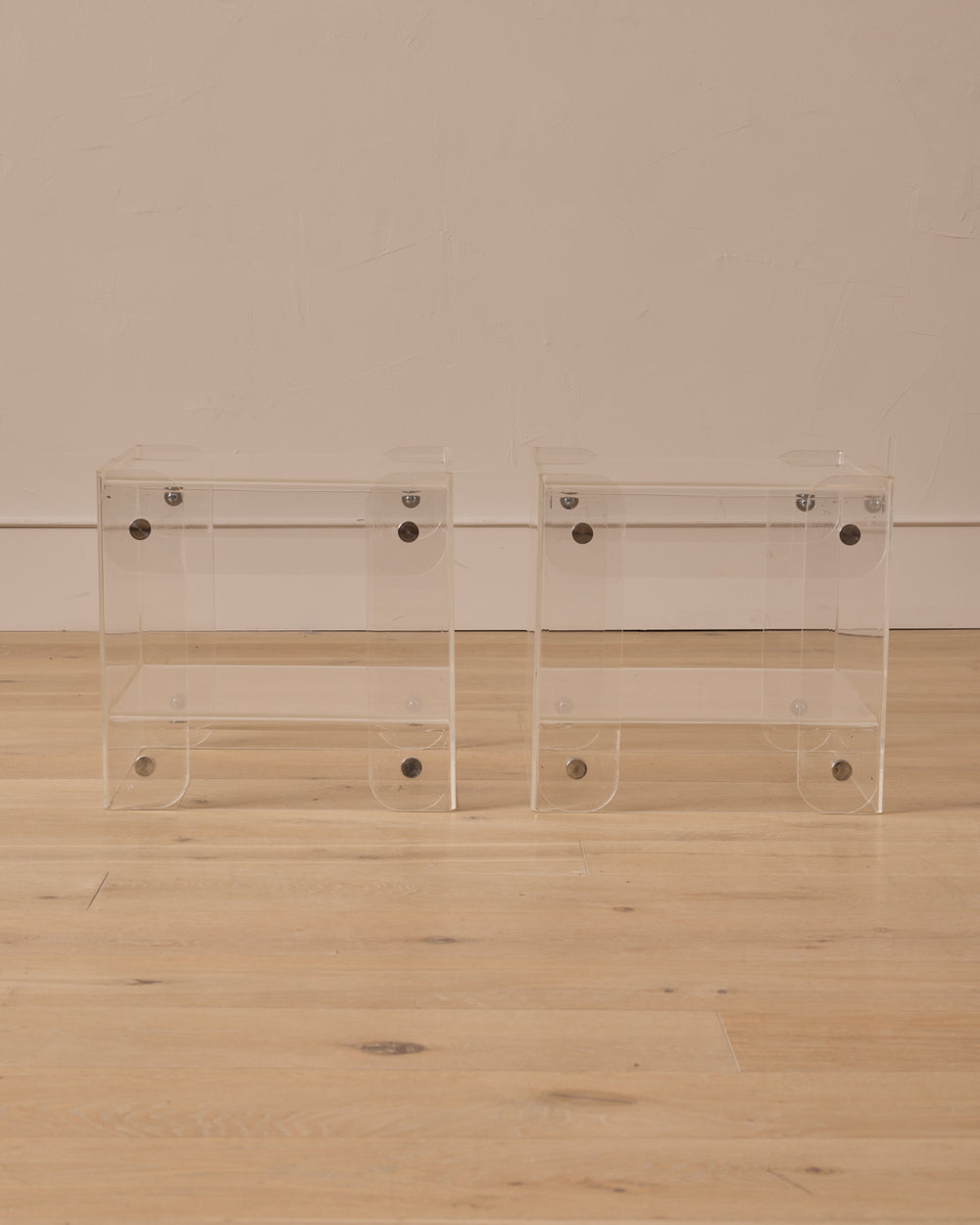 Pair of Lucite End Tables