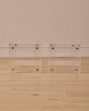 Pair of Lucite End Tables