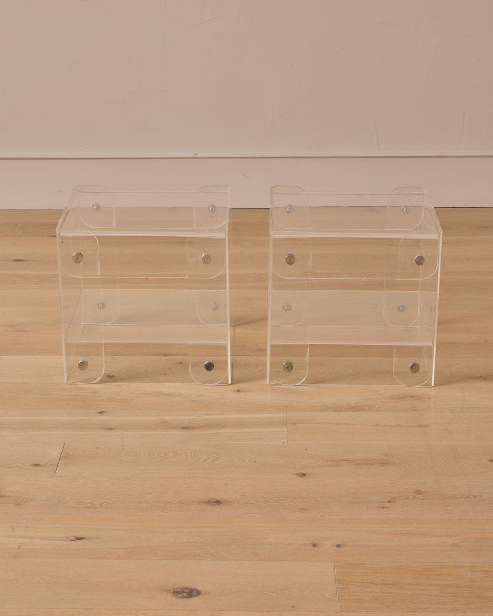 Pair of Lucite End Tables