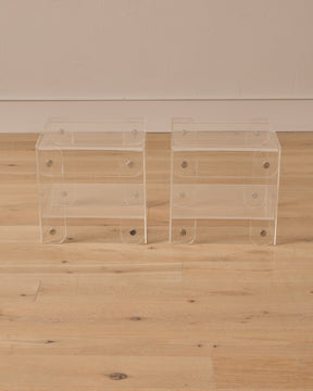 Pair of Lucite End Tables