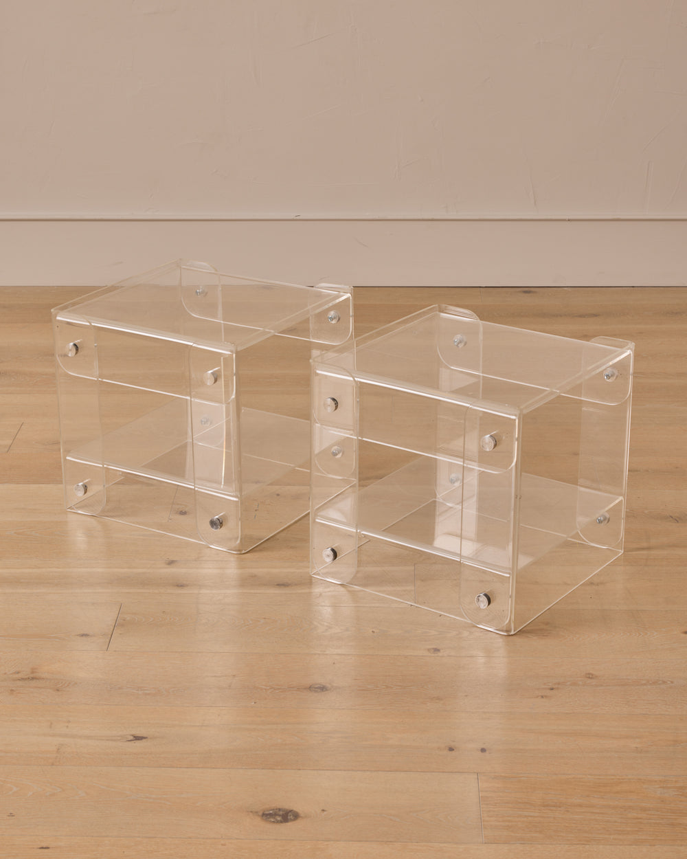 Pair of Lucite End Tables