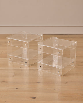 Pair of Lucite End Tables
