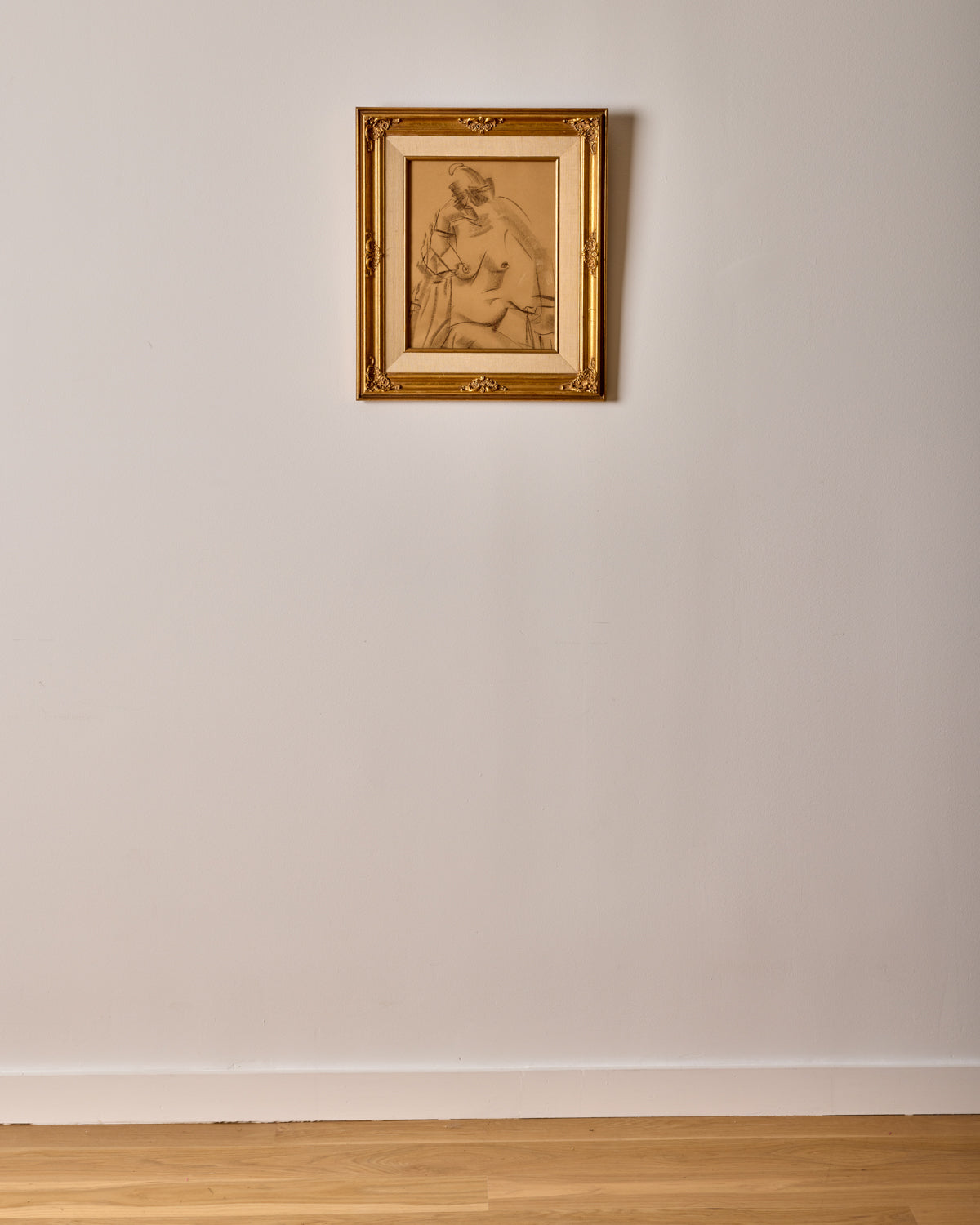 Female Figure Study in Charcoal