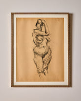 Figure Study in Charcoal