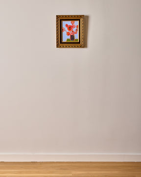 Zinnias on Green Table