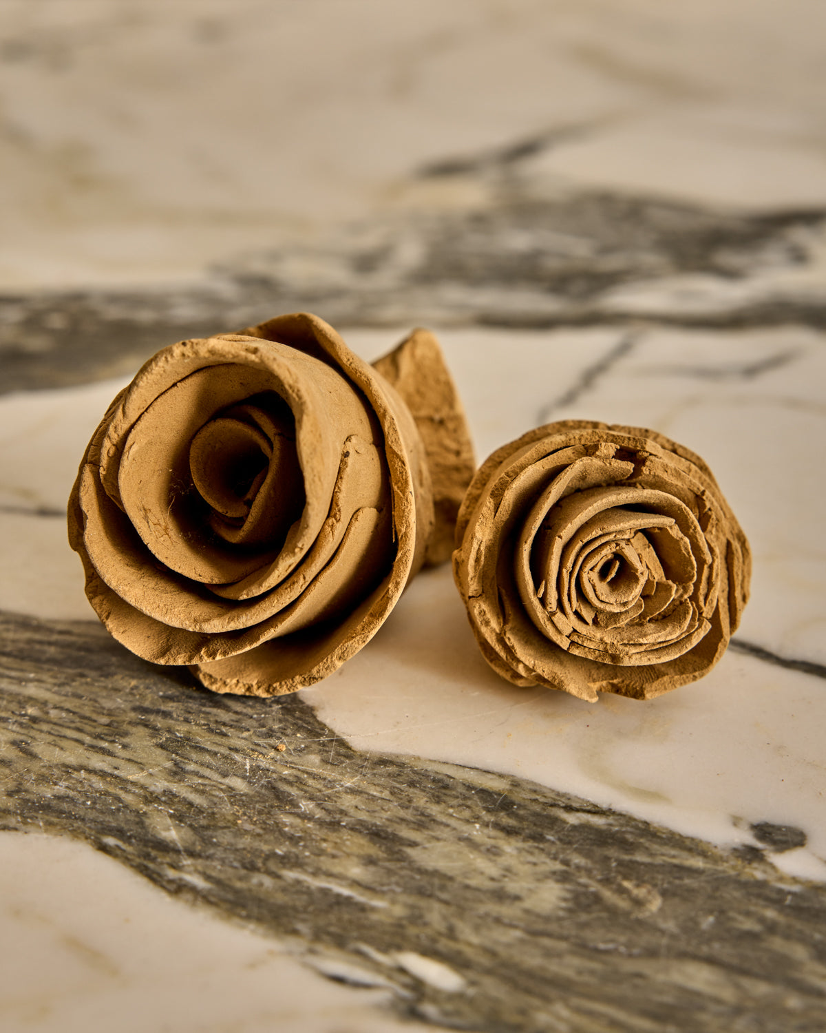 Ceramic Rose Sculptures