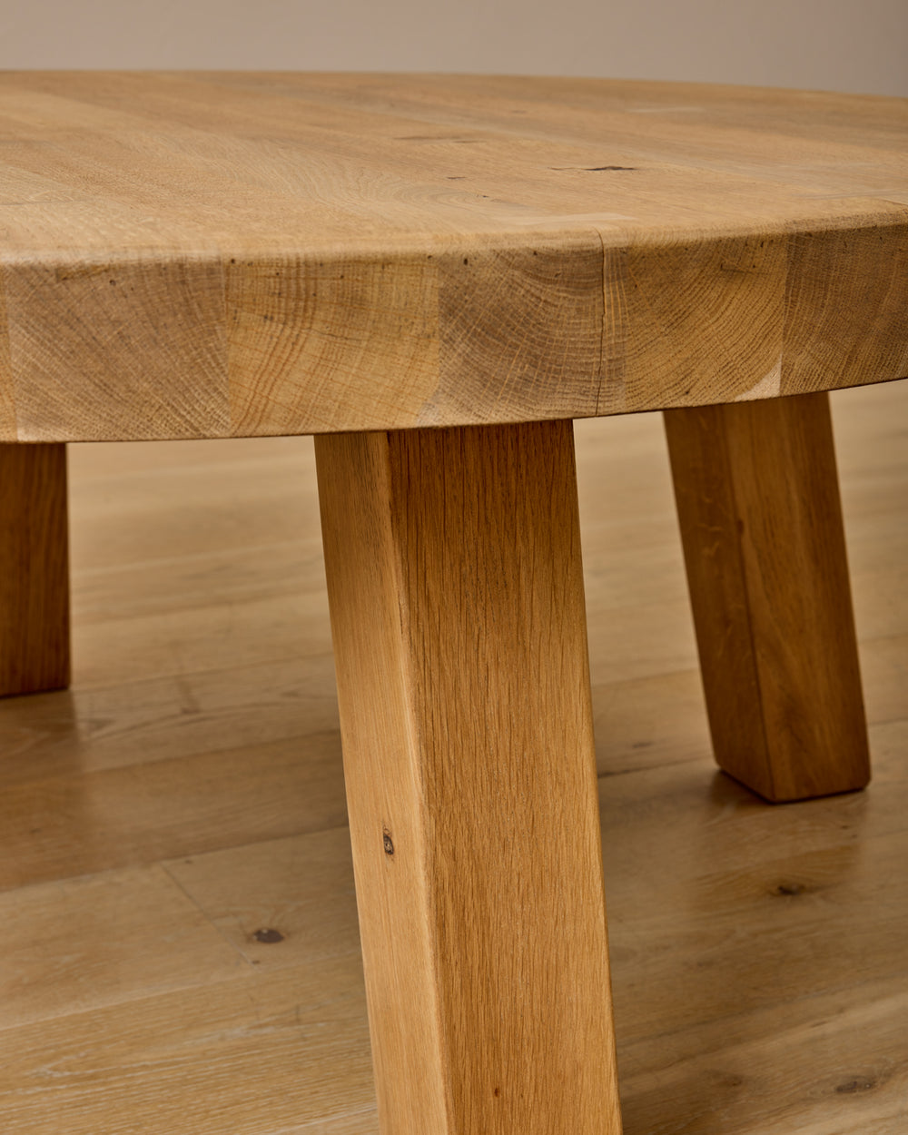 Round Wood Coffee Table