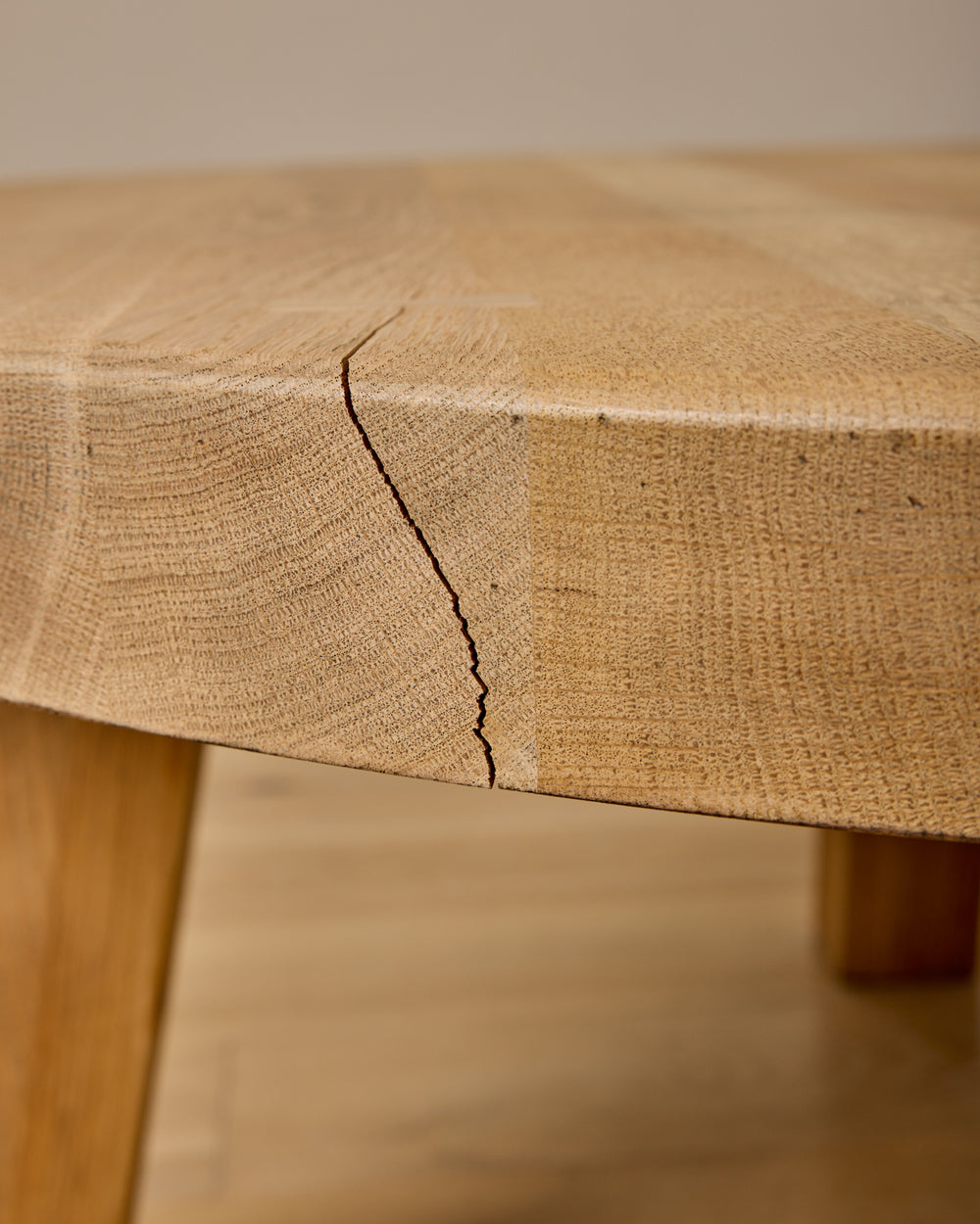 Round Wood Coffee Table