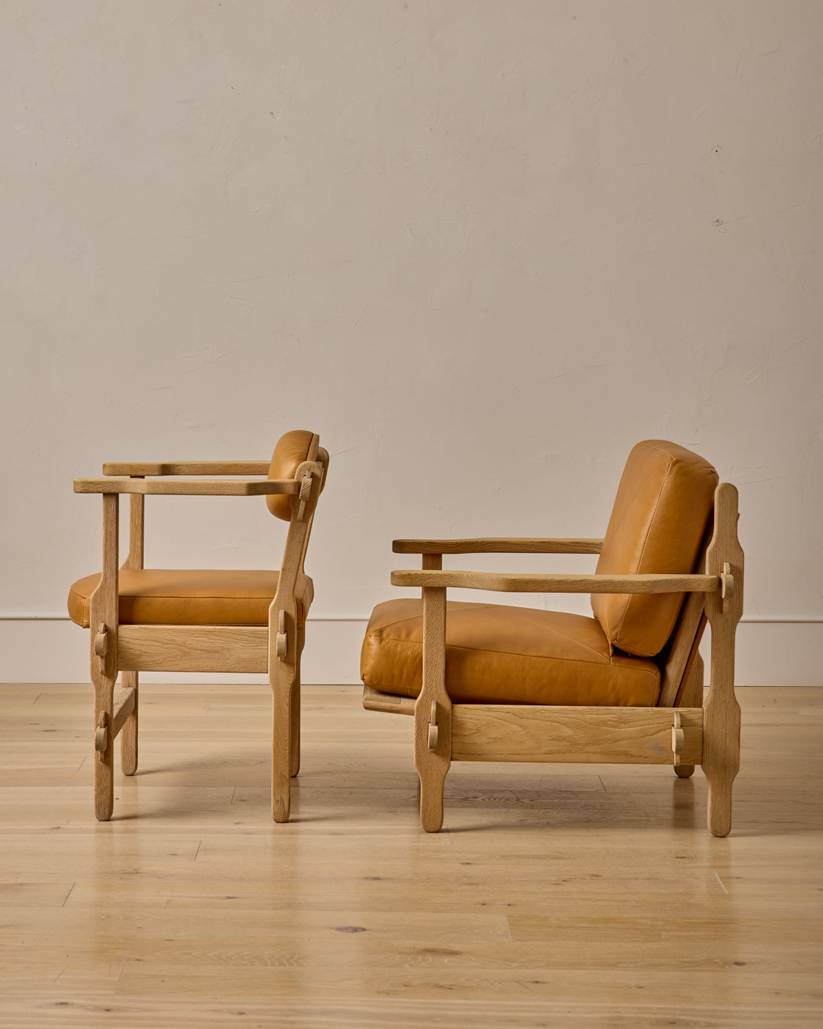 Pair of Leather Arm Chairs