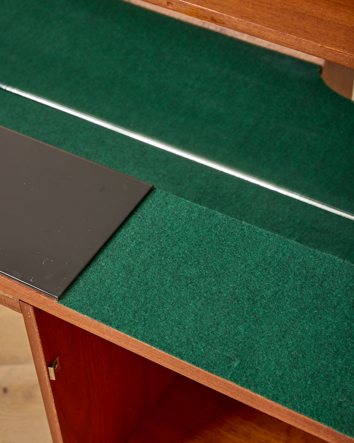 Mid-Century Lift-Top Bar Cabinet