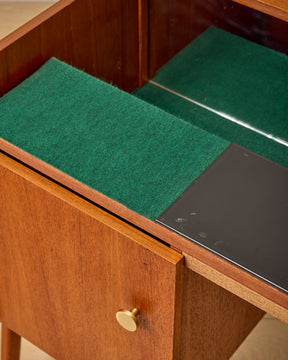 Mid-Century Lift-Top Bar Cabinet