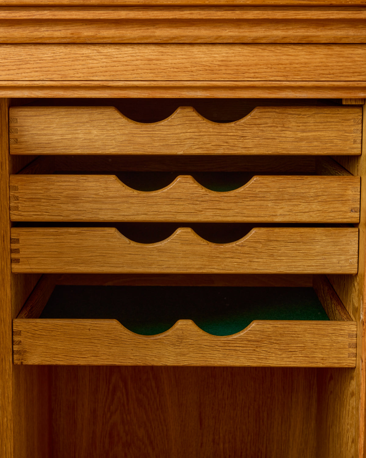 1960s Carved Oak Sideboard by Henning Kjaernulf