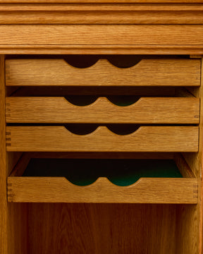 1960s Carved Oak Sideboard by Henning Kjaernulf
