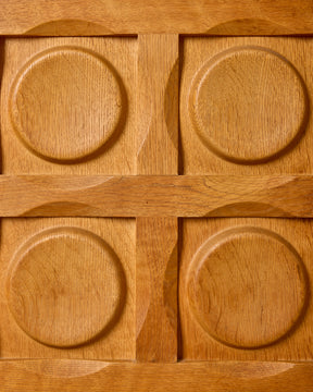 1960s Carved Oak Sideboard by Henning Kjaernulf