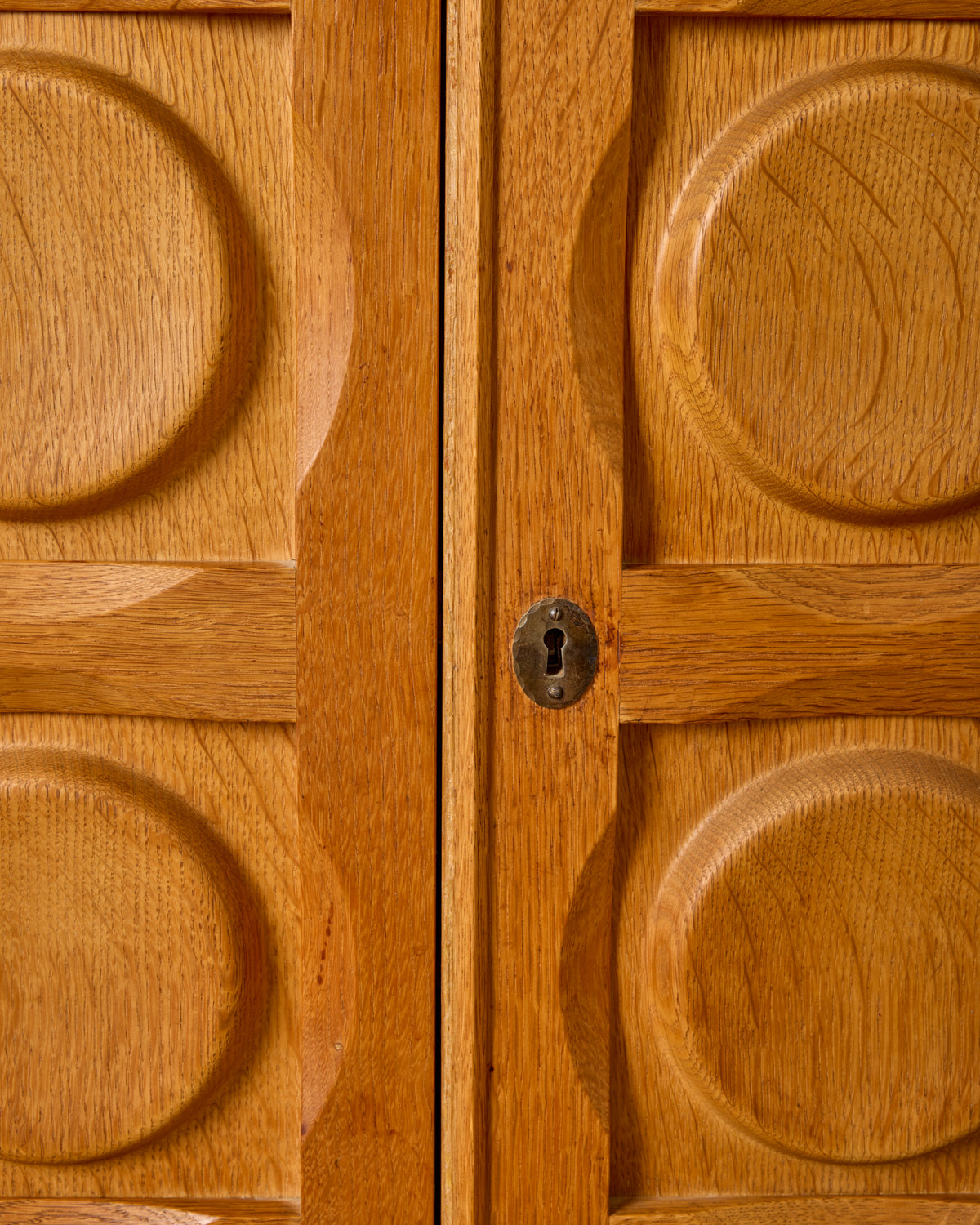 1960s Carved Oak Sideboard by Henning Kjaernulf