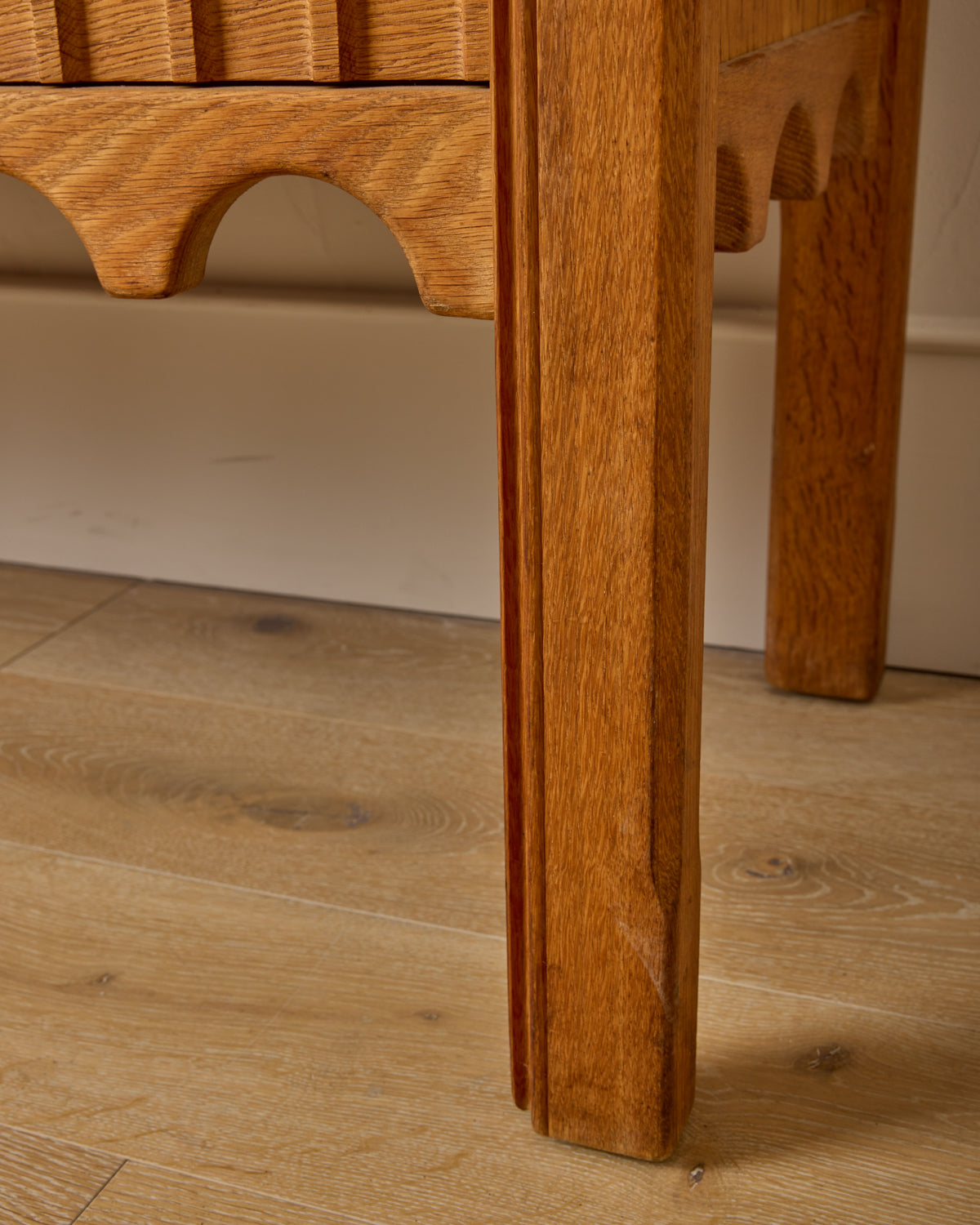 1960s Carved Oak Sideboard by Henning Kjaernulf