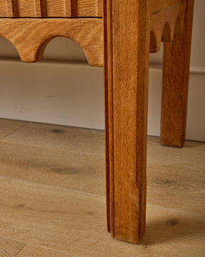 1960s Carved Oak Sideboard by Henning Kjaernulf