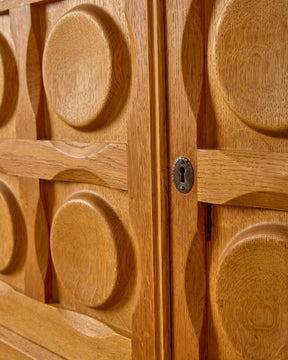 1960s Carved Oak Sideboard by Henning Kjaernulf
