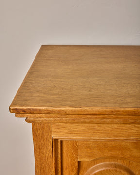 1960s Carved Oak Sideboard by Henning Kjaernulf