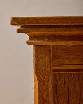 1960s Carved Oak Sideboard by Henning Kjaernulf