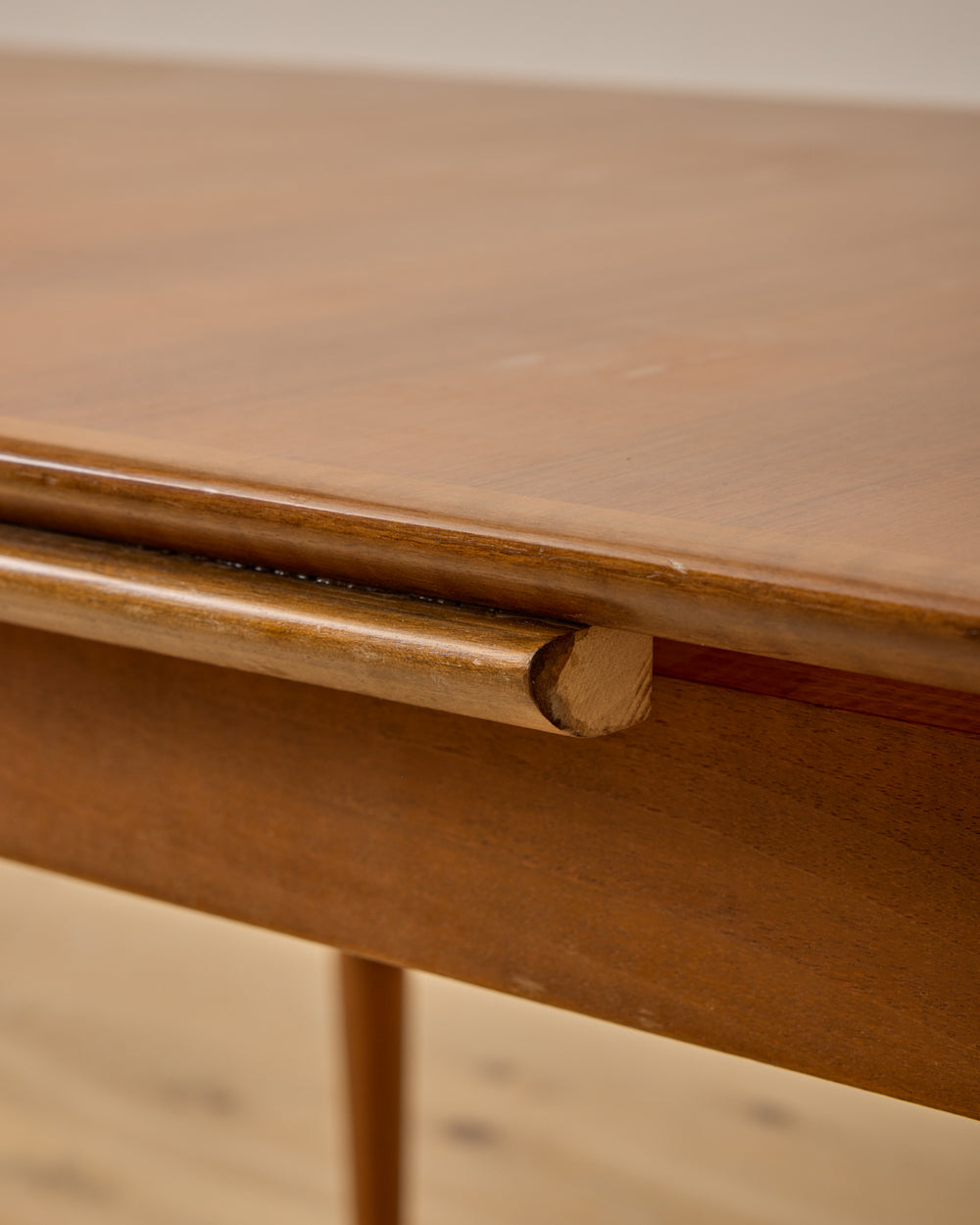 1960s German Beech and Teak Table for ALMA