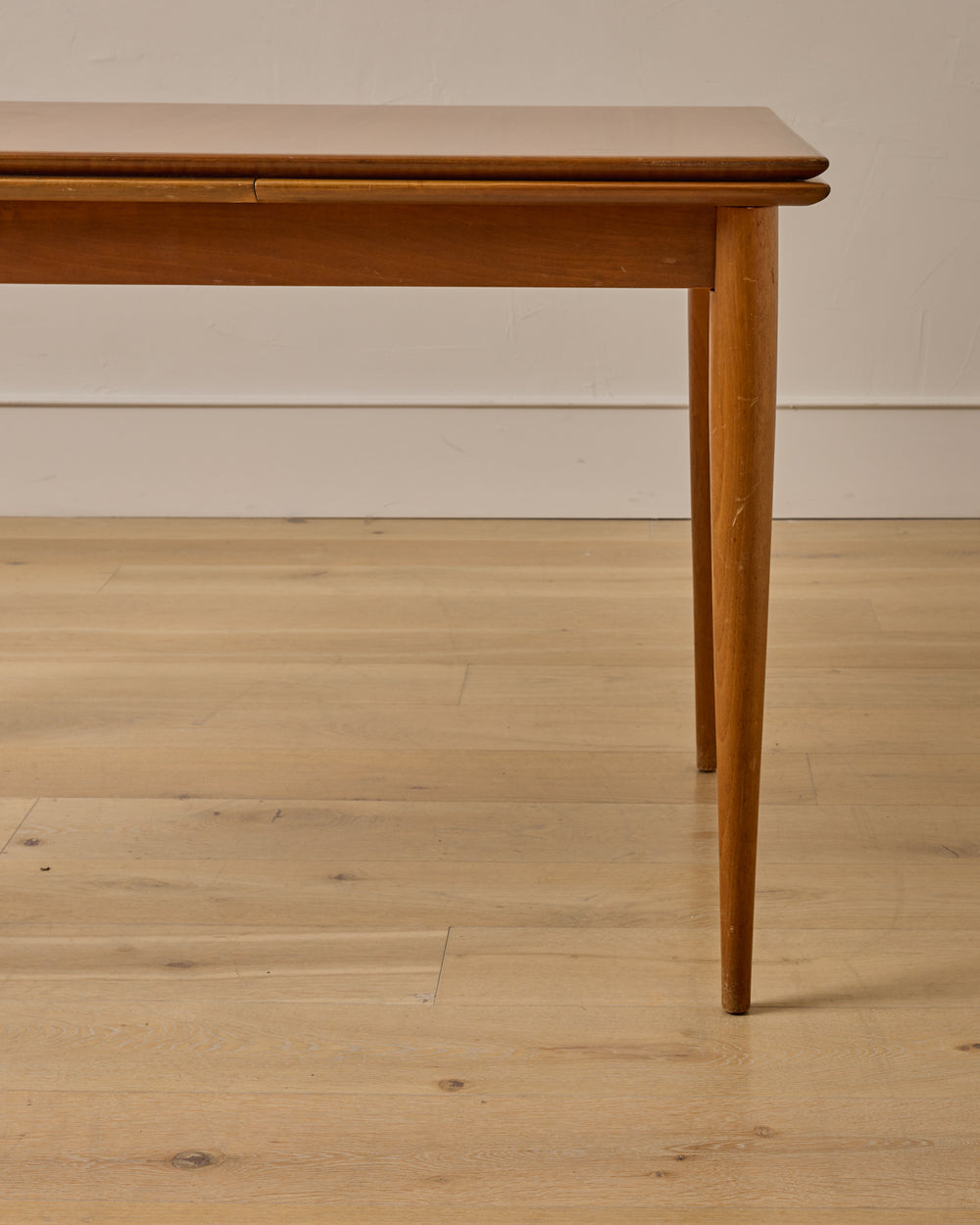 1960s German Beech and Teak Table for ALMA