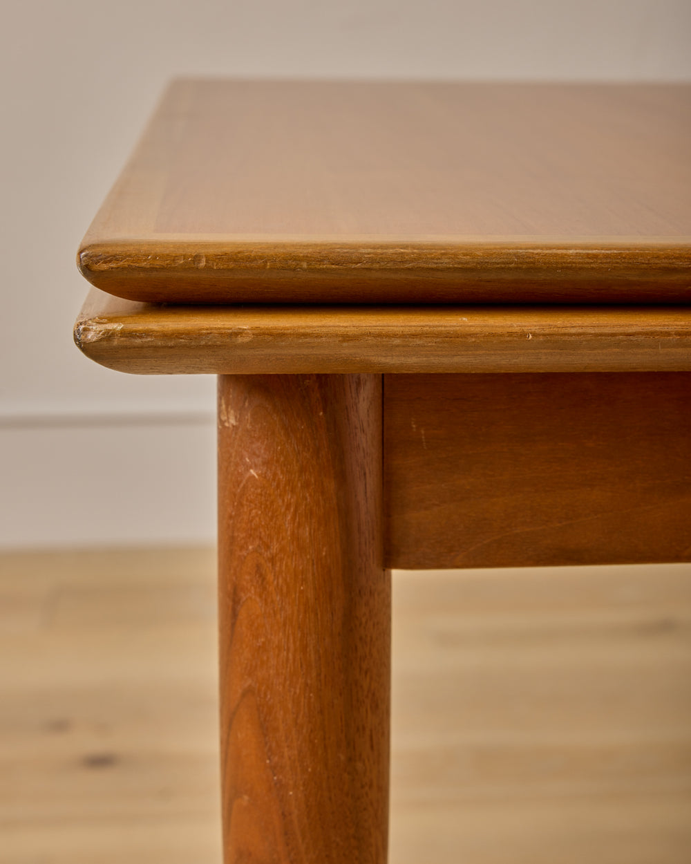 1960s German Beech and Teak Table for ALMA