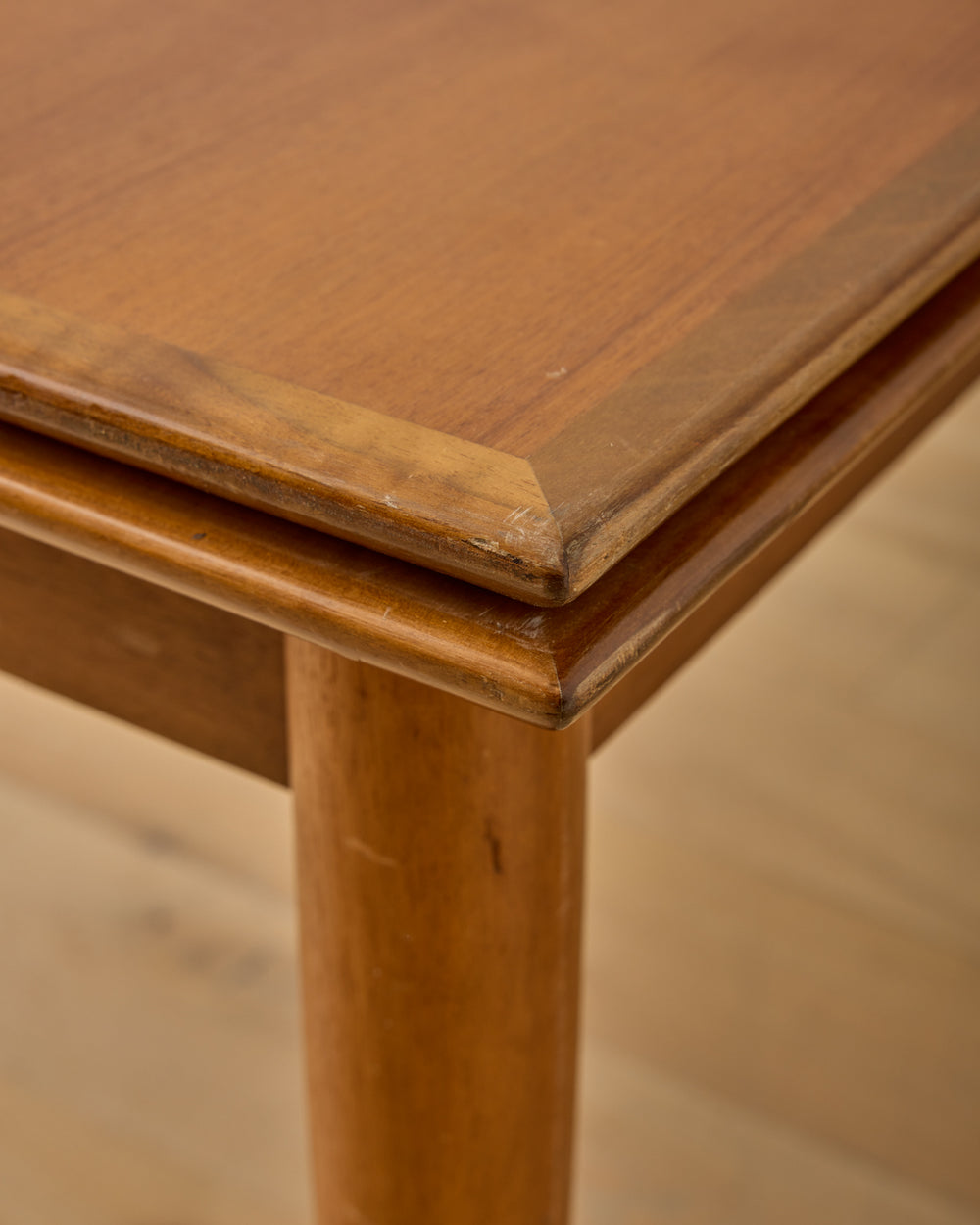 1960s German Beech and Teak Table for ALMA