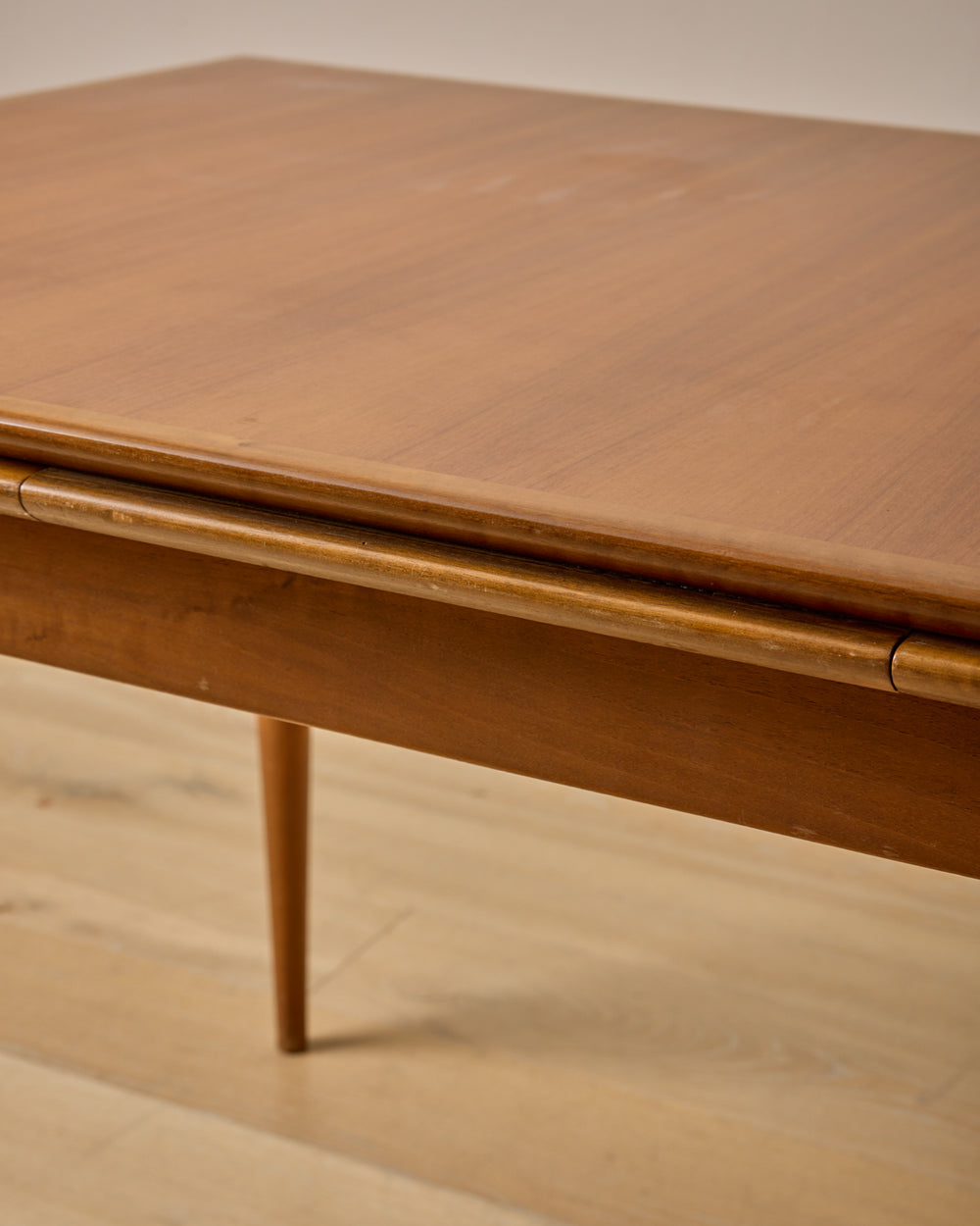 1960s German Beech and Teak Table for ALMA
