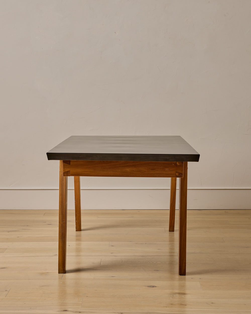 Dining Table with Antiqued Steel