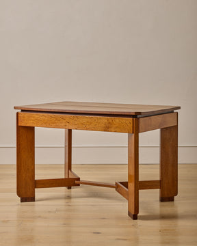Art Deco Oak Dining Table by H. Pander
