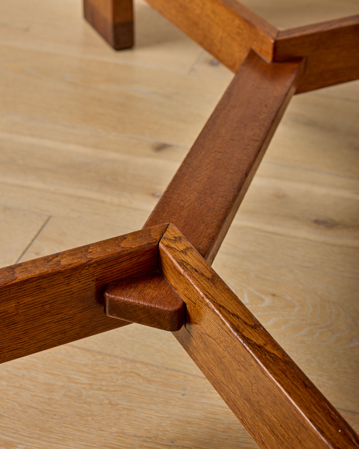 Art Deco Oak Dining Table by H. Pander