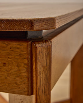 Art Deco Oak Dining Table by H. Pander